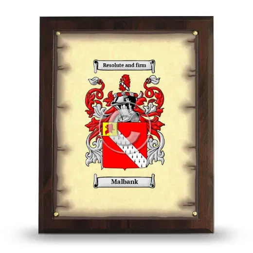 Malbank Coat of Arms Plaque