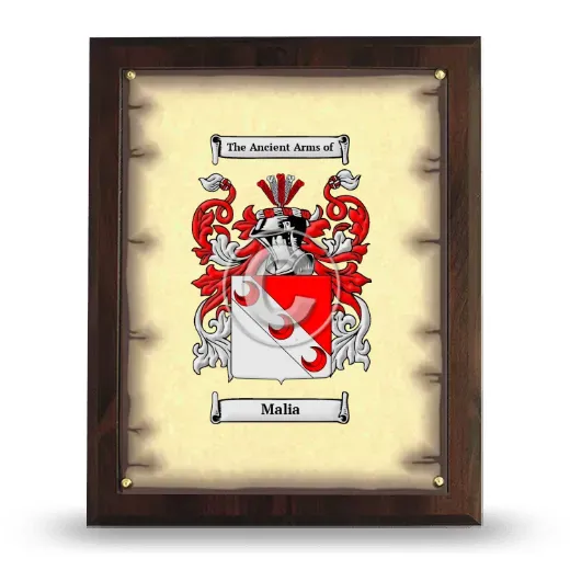 Malia Coat of Arms Plaque