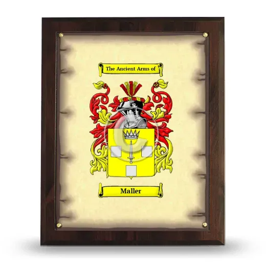 Maller Coat of Arms Plaque