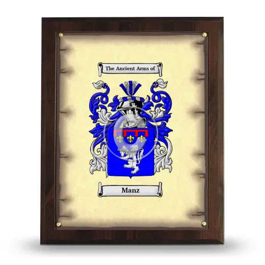 Manz Coat of Arms Plaque