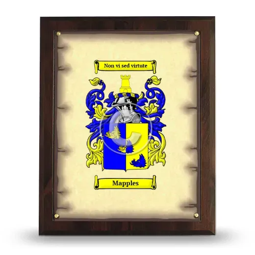 Mapples Coat of Arms Plaque