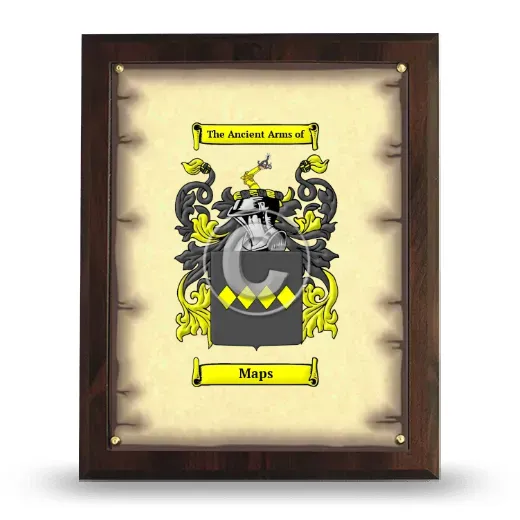 Maps Coat of Arms Plaque