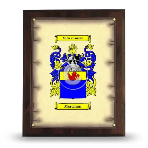 Marcman Coat of Arms Plaque