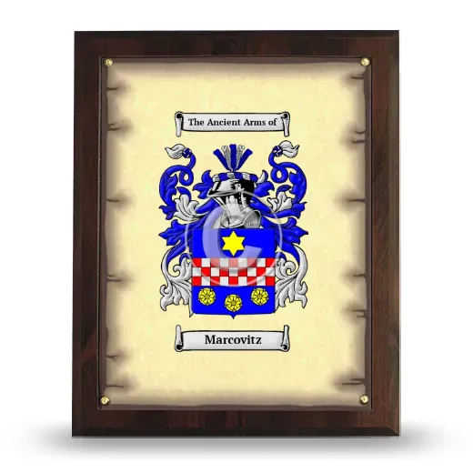 Marcovitz Coat of Arms Plaque