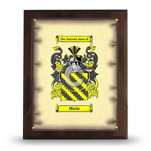 Maria Coat of Arms Plaque