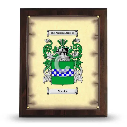 Marke Coat of Arms Plaque
