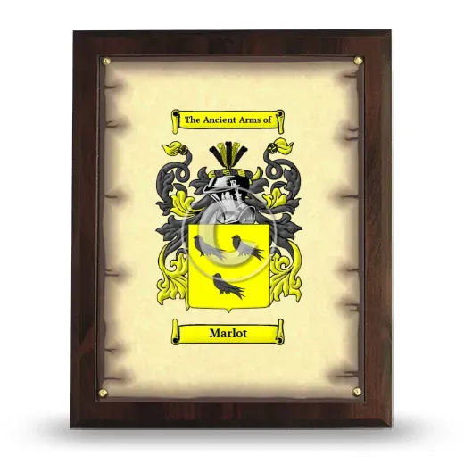 Marlot Coat of Arms Plaque