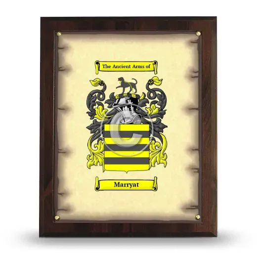 Marryat Coat of Arms Plaque