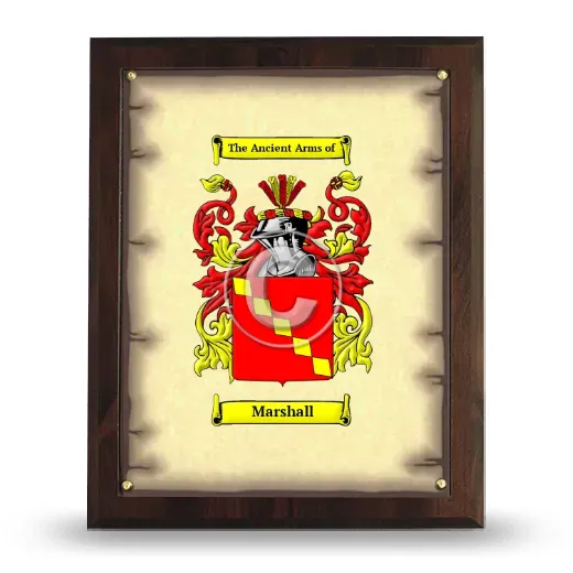 Marshall Coat of Arms Plaque