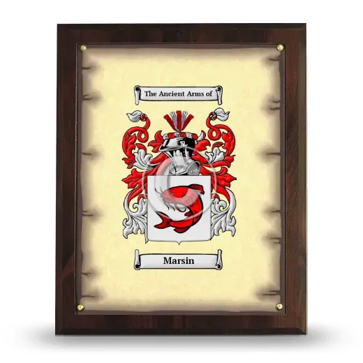 Marsin Coat of Arms Plaque