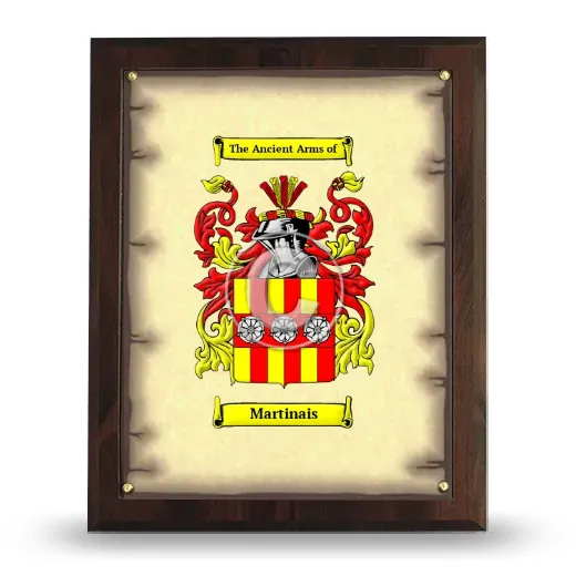 Martinais Coat of Arms Plaque