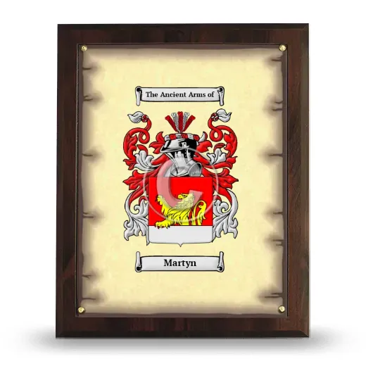 Martyn Coat of Arms Plaque