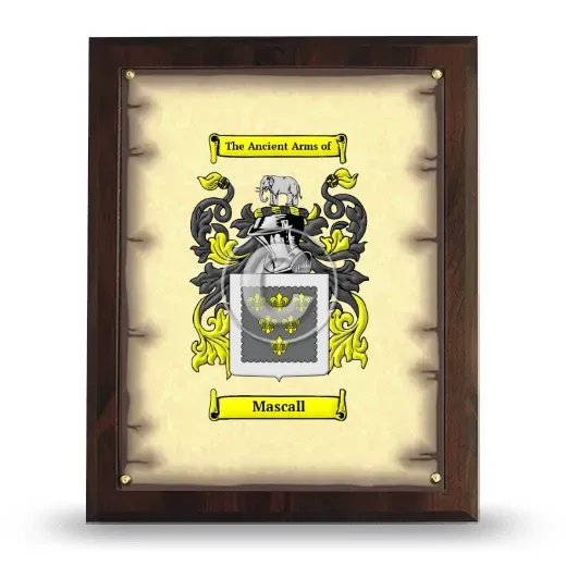 Mascall Coat of Arms Plaque