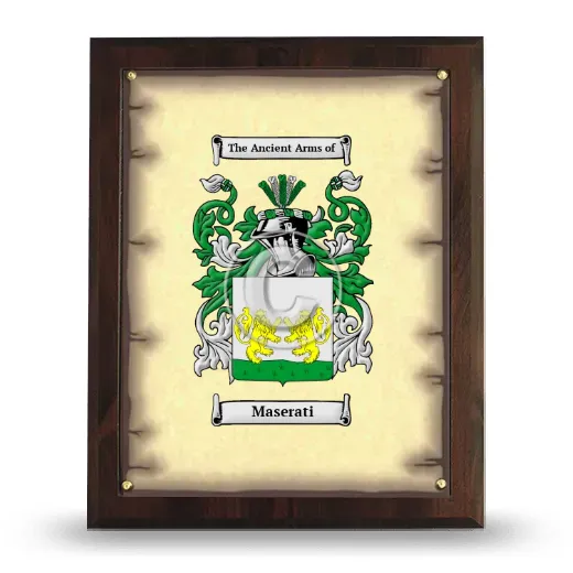 Maserati Coat of Arms Plaque