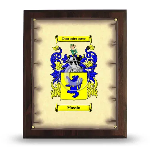Massin Coat of Arms Plaque