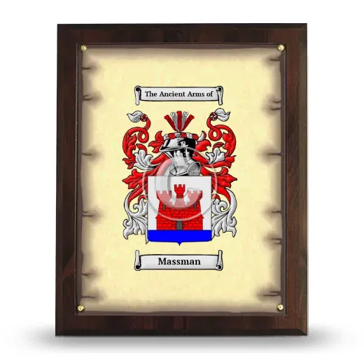 Massman Coat of Arms Plaque