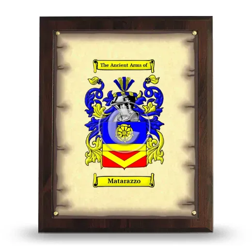 Matarazzo Coat of Arms Plaque