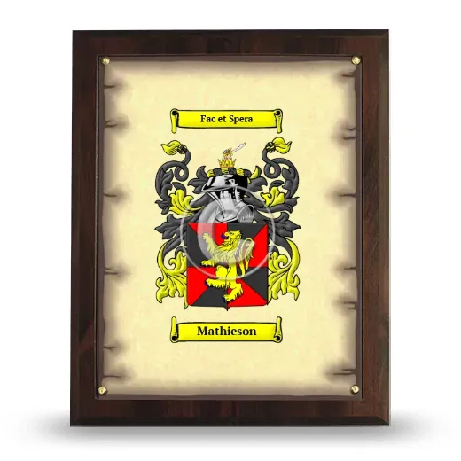 Mathieson Coat of Arms Plaque