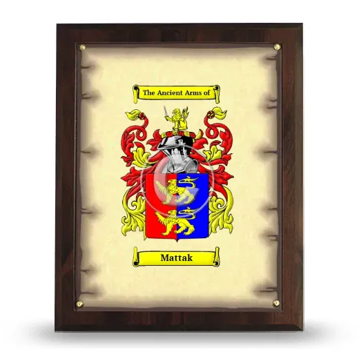 Mattak Coat of Arms Plaque