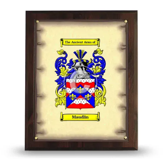 Maudlin Coat of Arms Plaque