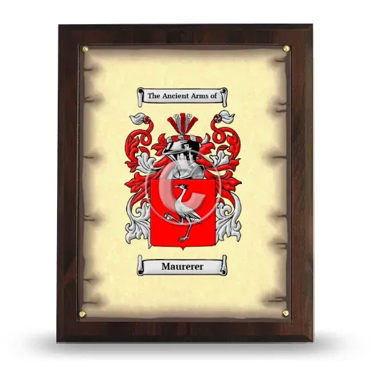 Maurerer Coat of Arms Plaque