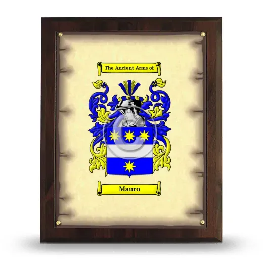 Mauro Coat of Arms Plaque