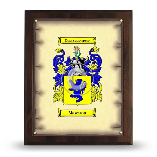 Mawston Coat of Arms Plaque