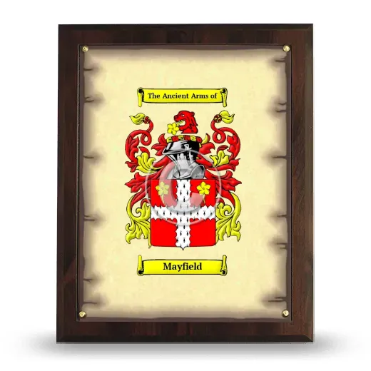 Mayfield Coat of Arms Plaque