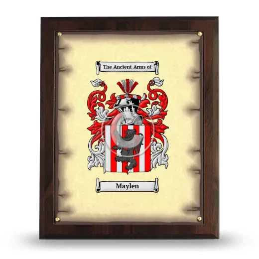 Maylen Coat of Arms Plaque