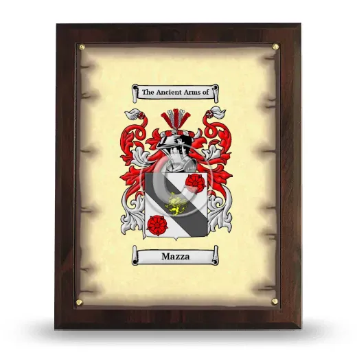 Mazza Coat of Arms Plaque