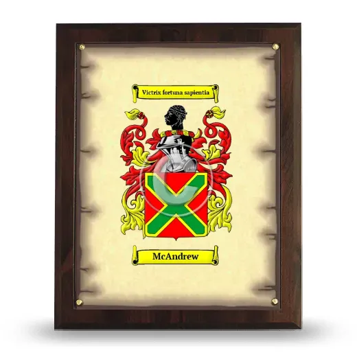 McAndrew Coat of Arms Plaque