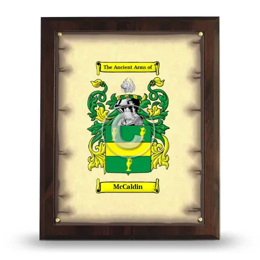 McCaldin Coat of Arms Plaque