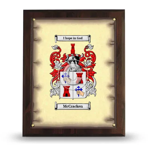 McCracken Coat of Arms Plaque