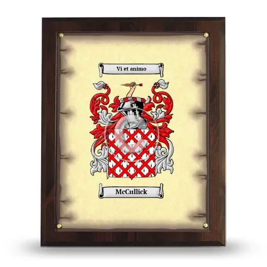 McCullick Coat of Arms Plaque