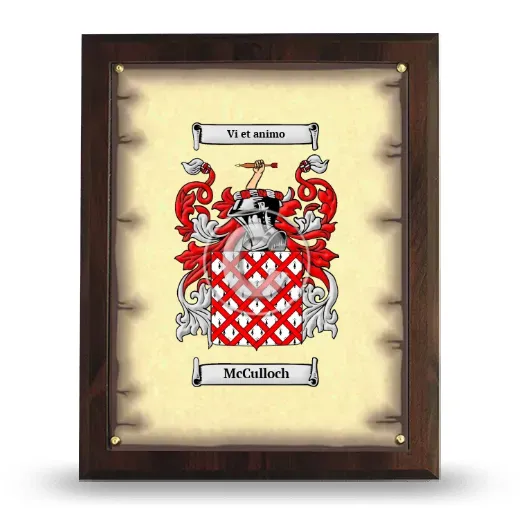 McCulloch Coat of Arms Plaque