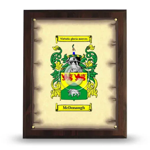 McDonaugh Coat of Arms Plaque