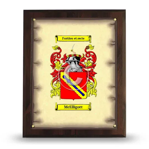 McElligott Coat of Arms Plaque