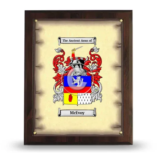 McEvoy Coat of Arms Plaque