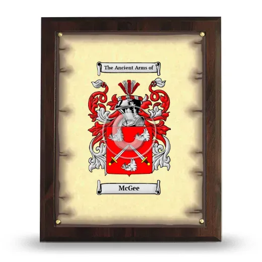 McGee Coat of Arms Plaque
