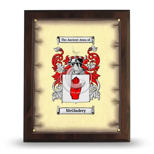 McGladery Coat of Arms Plaque