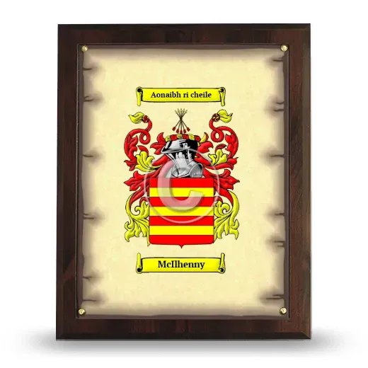 McIlhenny Coat of Arms Plaque