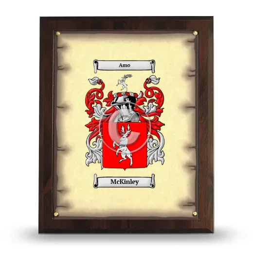 McKinley Coat of Arms Plaque