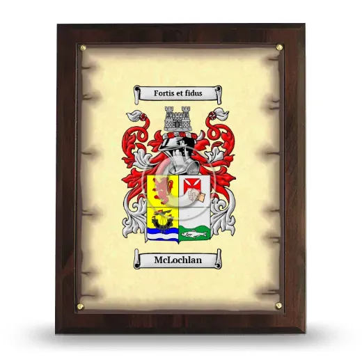 McLochlan Coat of Arms Plaque