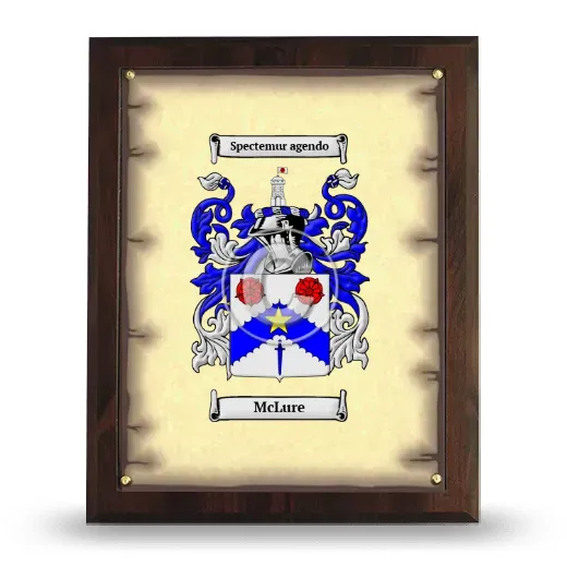 McLure Coat of Arms Plaque