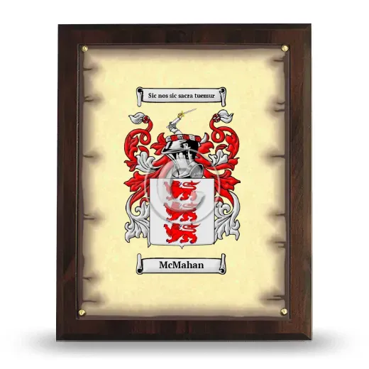 McMahan Coat of Arms Plaque