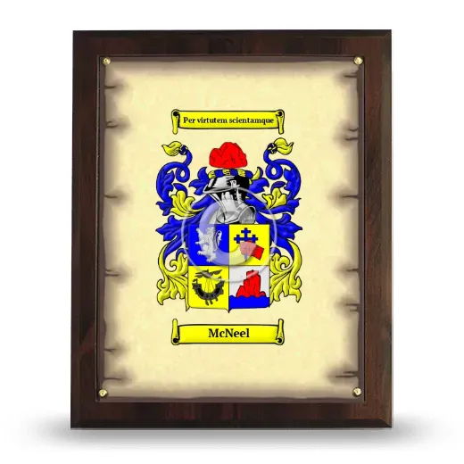 McNeel Coat of Arms Plaque