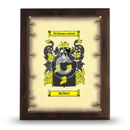 McNett Coat of Arms Plaque