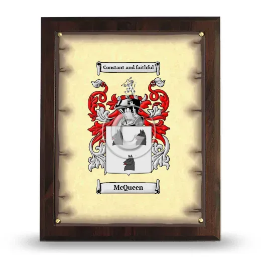 McQueen Coat of Arms Plaque