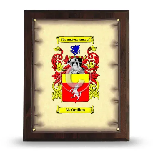 McQuillan Coat of Arms Plaque
