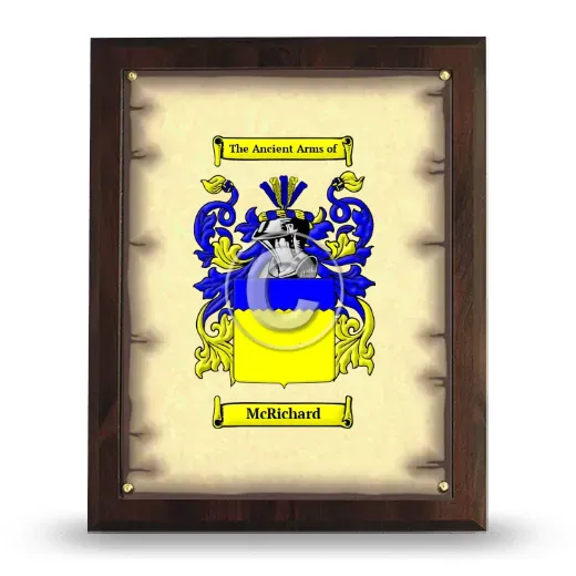 McRichard Coat of Arms Plaque